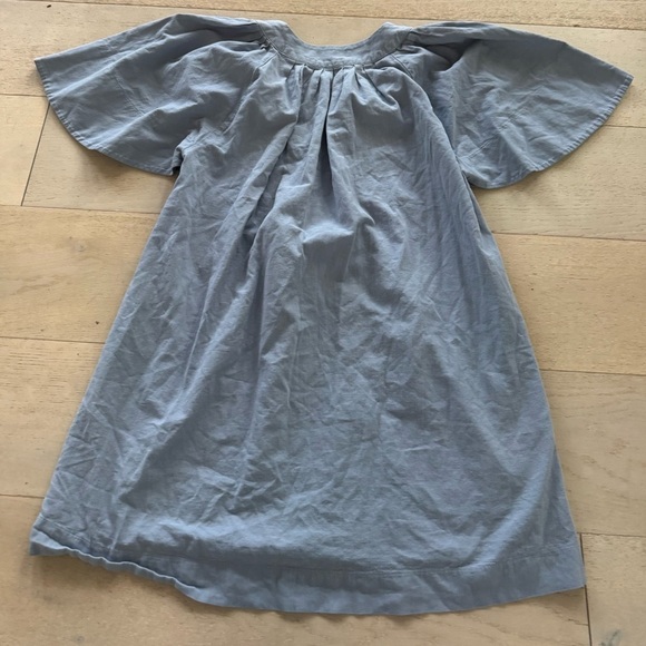 Tuckernuck Pomander Place Dress Finley Flutter Sleeve Mini in Slate Blue - Picture 4 of 8